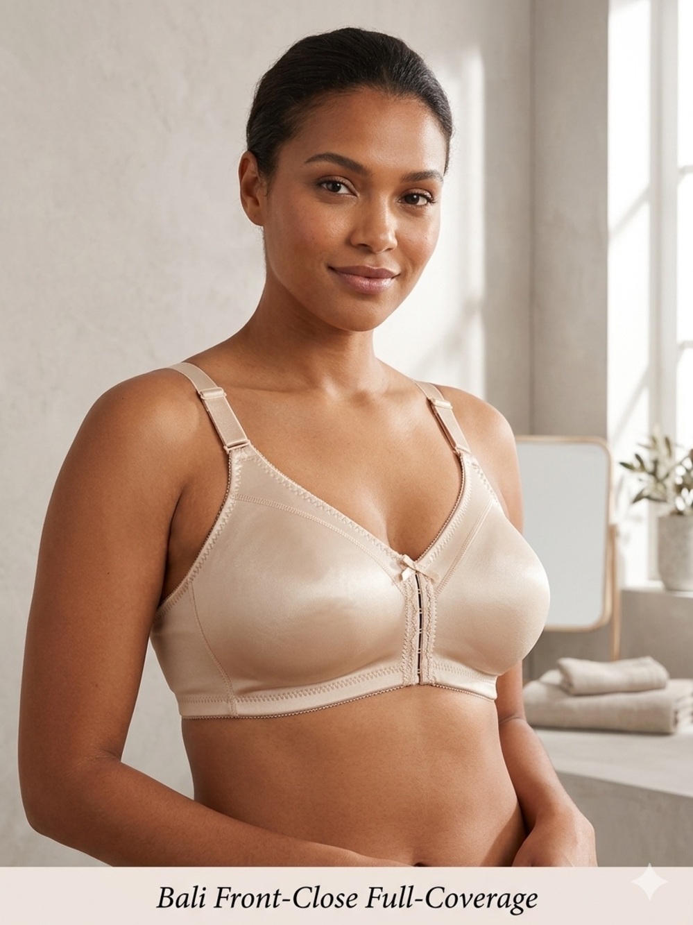 NWT Bali Classic Support Cool Comfort Bra - Size 34C - Beige/Neutral 44.00